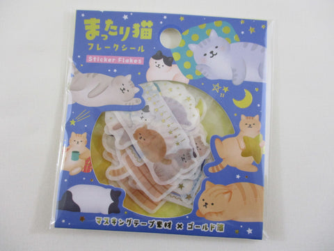 Cute Kawaii World Craft Cat Flake Stickers Sack - for Journal Agenda Planner Scrapbooking Craft