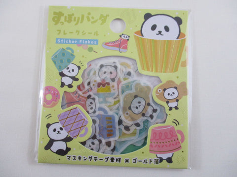 Cute Kawaii World Craft Panda Flake Stickers Sack - for Journal Agenda Planner Scrapbooking Craft