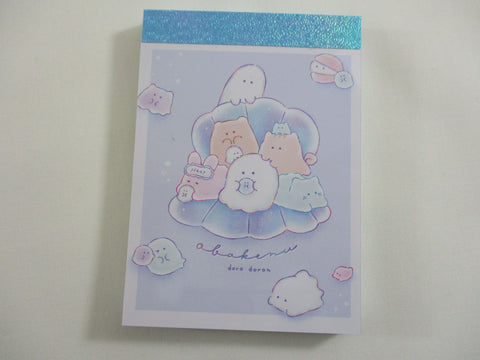 Cute Kawaii Crux Ghost Obake Mini Notepad / Memo Pad - Stationery Designer Paper Collection