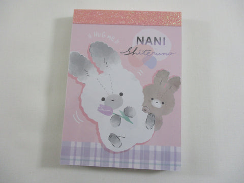 Cute Kawaii Q-Lia Rabbit Nani Mini Notepad / Memo Pad - Stationery Design Writing Collection