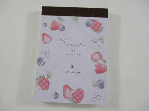 Cute Kawaii Crux Fruits Strawberry Sweet Sour Mini Notepad / Memo Pad - Stationery Designer Paper Collection