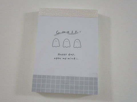 Cute Kawaii Q-Lia Happy Day Series - Ghost Mini Notepad / Memo Pad - Stationery Designer Paper Collection