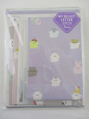 Cute Kawaii Crux Penguin Rabbit Pudding Ghost Halloween Letter Set Pack - Stationery Writing Paper Envelope Penpal
