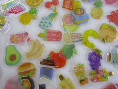 Candy Drop Style Food and Drink theme Flake Stickers - 45 pcs