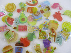 Candy Drop Style Food and Drink theme Flake Stickers - 45 pcs