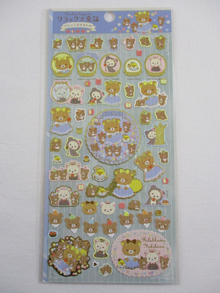 Cute Kawaii San-X Rilakkuma Bear Sticker Sheet 2018 - B - for