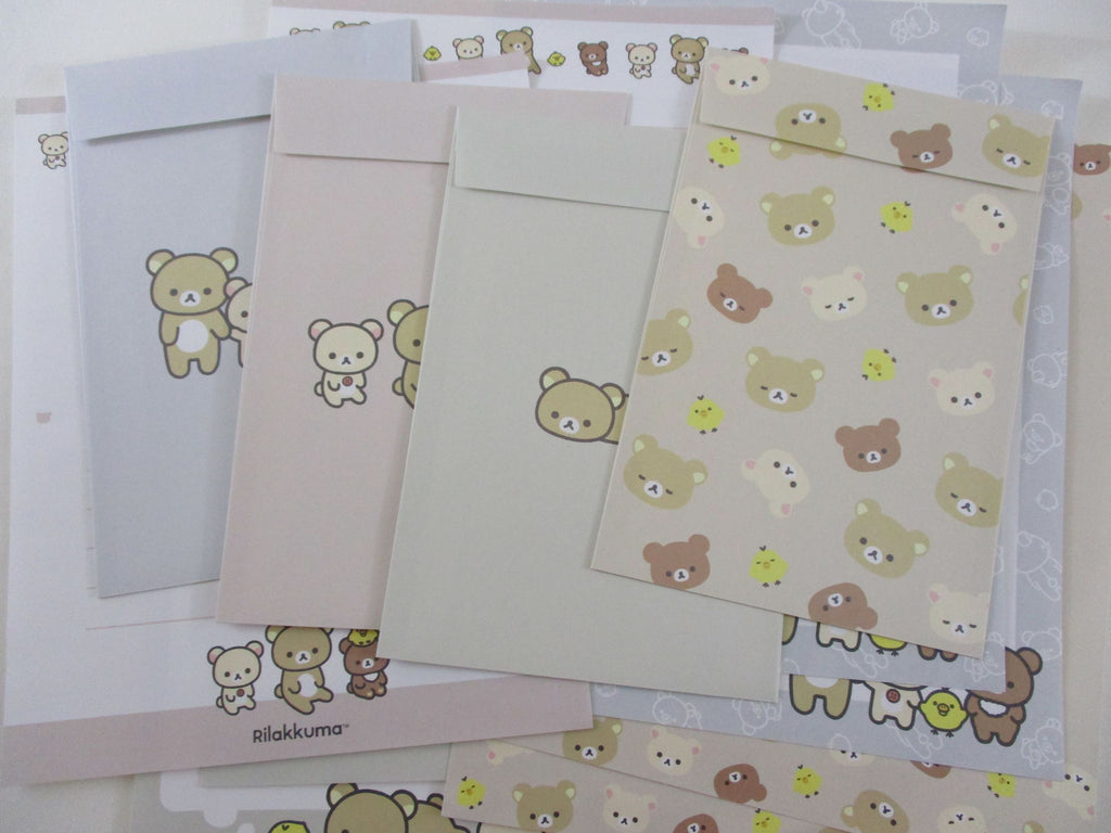 Cute Kawaii San-X Rilakkuma Classic 2022 Letter Sets - Stationery Writing Paper Envelope Gift