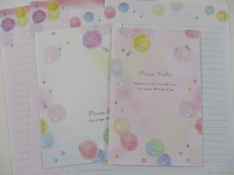 Cute Kawaii Crux Prism Polka Letter Sets