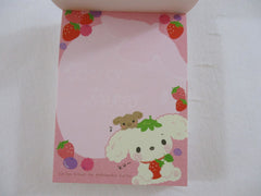 Vintage Rare VHTF - Cute Kawaii San-X Berry Puppy Mini Notepad / Memo Pad - F - Stationery Penpal Gift