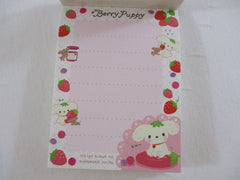 Vintage Rare VHTF - Cute Kawaii San-X Berry Puppy Mini Notepad / Memo Pad - F - Stationery Penpal Gift