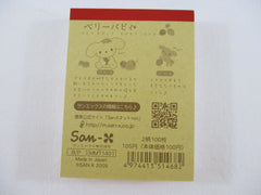 Vintage Rare VHTF - Cute Kawaii San-X Berry Puppy Mini Notepad / Memo Pad - F - Stationery Penpal Gift