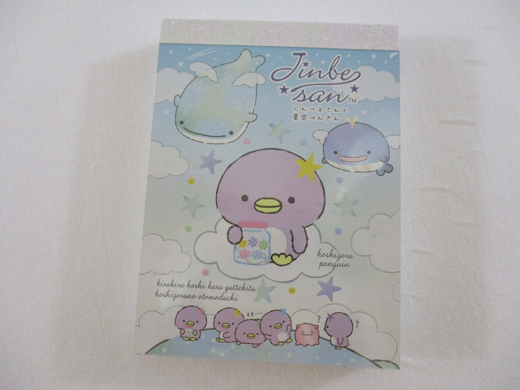 Cute Kawaii San-X Jinbesan Whale Mini Notepad / Memo Pad - B - 2020 - Collectible