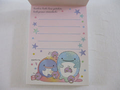 Cute Kawaii San-X Jinbesan Whale Mini Notepad / Memo Pad - B - 2020 - Collectible