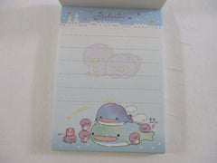 Cute Kawaii San-X Jinbesan Whale Mini Notepad / Memo Pad - B - 2020 - Collectible