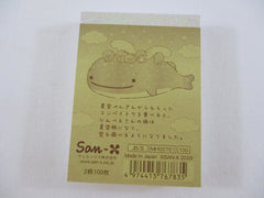 Cute Kawaii San-X Jinbesan Whale Mini Notepad / Memo Pad - B - 2020 - Collectible
