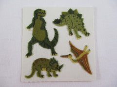 Fuzzy Dinosaurs Vintage Stickers