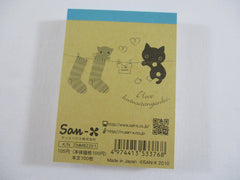 Vintage Rare VHTF - Cute Kawaii San-X Kutusita Nyanko Cat Mini Notepad / Memo Pad - F - Stationery Penpal Gift