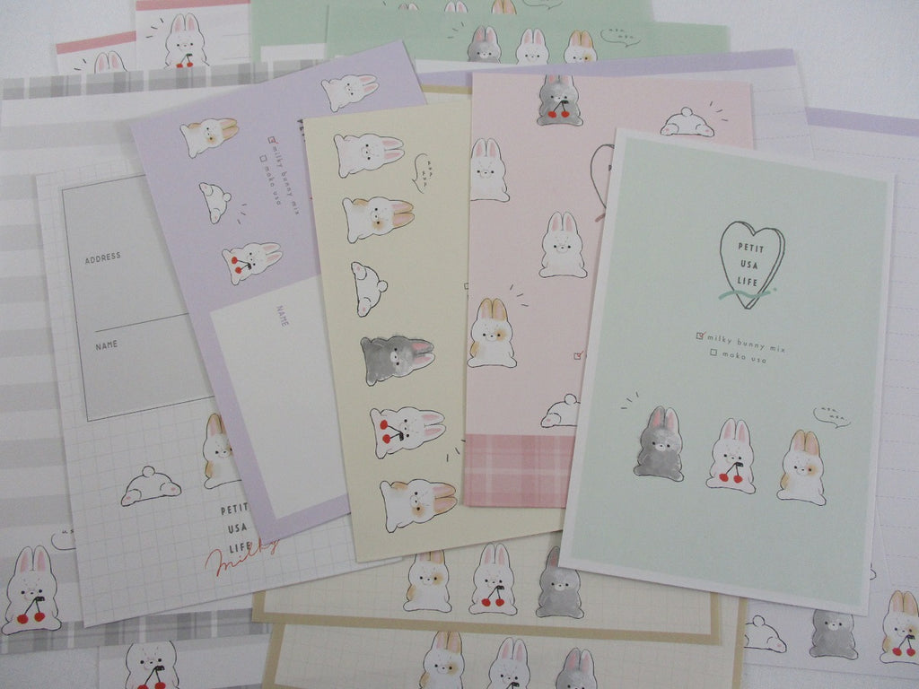 Cute Kawaii Crux Bunny Rabbit Letter Sets Stationery - writing paper envelope