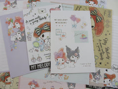 Cute Kawaii My Melody and Kuromi Letter Sets - Writing Paper Envelope Stationery