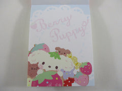 Vintage Rare VHTF - Cute Kawaii San-X Berry Puppy Mini Notepad / Memo Pad - C - Stationery Penpal Gift