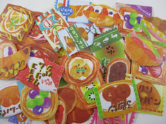 Cute Kawaii Food Sweets Bakery Patisserie Fruit Sandwich Breakfast theme Flake Sack Stickers - 40 pcs