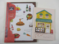 Cute Kawaii MW Town Village - Restaurant Letter Set Pack - Stationery Writing Paper Penpal Collectible