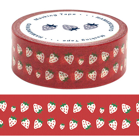 Cute Kawaii Hamamonyo Washi / Masking Deco Tape ♥ Strawberry healthy Fruit Vegetables for Scrapbooking Journal Planner Craft