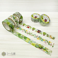 Cute Kawaii Shinzi Katoh Washi / Masking Deco Tape - My Garden ♥ Rabbit - for Scrapbooking Journal Planner Craft