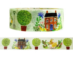 Cute Kawaii Shinzi Katoh Washi / Masking Deco Tape - My Garden ♥ Rabbit - for Scrapbooking Journal Planner Craft