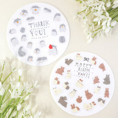 Cute Kawaii World Craft mrfs Flake Stickers Sack - Hamster - for Journal Agenda Planner Scrapbooking Craft