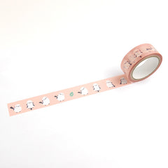 Cute Kawaii Hamamonyo Washi / Masking Deco Tape ♥ Bird Pink for Scrapbooking Journal Planner Craft