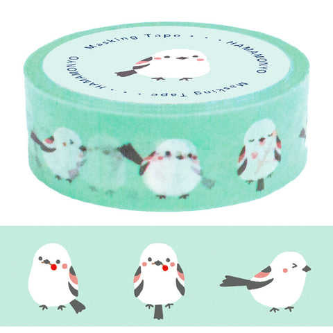 Cute Kawaii Hamamonyo Washi / Masking Deco Tape ♥ Bird Green Mint for Scrapbooking Journal Planner Craft