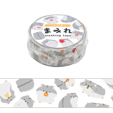 Cute Kawaii World Craft Animal Washi / Masking Deco Tape - Hamster - for Scrapbooking Journal Planner Craft Stationery Agenda Schedule