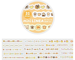 Cute Kawaii BGM Roll of Sticker Strips - C Coffee Latte Drink Cafe Cat Animal Tulip Rabbit Easter - for Scrapbooking Journal Planner Craft Project Gift Diary Schedule Organizer Calendar Notebook