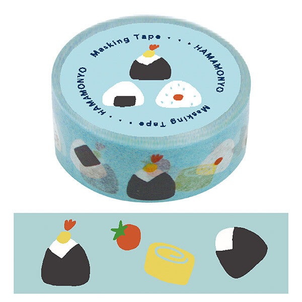 Cute Kawaii Hamamonyo Washi / Masking Deco Tape ♥ Onigiri Sushi Rice Ball for Food Diary Journal Planner Gift Craft Scrapbook Decor