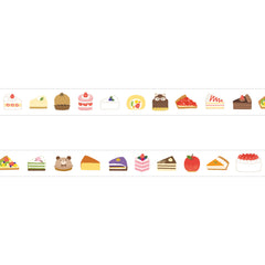 Cute Kawaii Papier Platz Washi / Masking Deco Tape - Sweet Strawberry Cake Pastry Dessert Layered Snack - for Diary Journal Planner Craft Schedule Agenda Scrapbook Gift