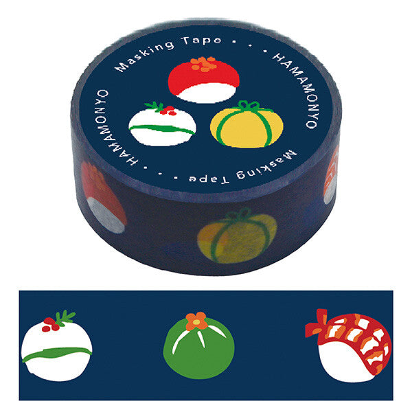 Cute Kawaii Hamamonyo Washi / Masking Deco Tape ♥ Sushi Rice Ball for Food Diary Journal Planner Gift Craft Scrapbook Decor