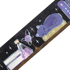 Cute Kawaii BGM Washi Deco Tape - Book Reading Nook Series A - Cat - for Journal Planner Craft Diary Schedule Notebook Gift