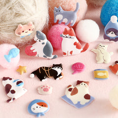 Cute Kawaii BGM Puffy Foam Sticker Sheet - Cat Tabby Pet Friend Kitty Kitten for Diary Journal Planner Craft Organizer Schedule Stationery Scrapbook