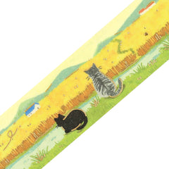 Cute Kawaii BGM Washi Deco Tape - Cat's Journey Series E - Across the Wheat Fields Autumn Creek - for Journal Planner Craft Diary Schedule Notebook Gift
