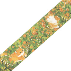Cute Kawaii BGM Washi / Masking Deco Tape - Cat Kitten Feline Flower Garden B - for Scrapbooking Journal Planner Craft