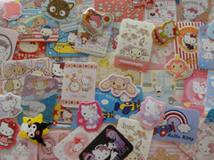 Grab Bag Stickers: 100 pcs My Melody, Purin, Little Twin Stars, Hello Kitty, Pochacco, Keroppi, Kuromi, Tuxedosam, Cinnamorolldestash lot pre-owned