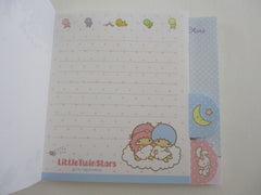 Cute Kawaii HTF Vintage Sanrio Little Twin Stars 4 x 5 Inch Notepad / Memo Pad - Stationery Designer Paper Collection Preowned New