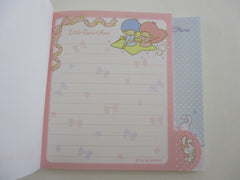Cute Kawaii HTF Vintage Sanrio Little Twin Stars 4 x 5 Inch Notepad / Memo Pad - Stationery Designer Paper Collection Preowned New