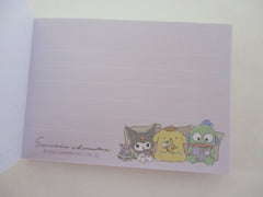 Cute Kawaii Sanrio Characters Kuromi Purin Hangyodon Badtz Maru My Melody Cinnamoroll Little Things In Life Mini Notepad / Memo Pad - Stationery Designer Paper Collection Collectible preowned