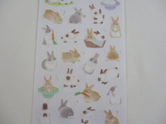 Cute Kawaii MW Cherish Series - F - Rabbit Bunny Sticker Sheet - for Journal Planner Craft