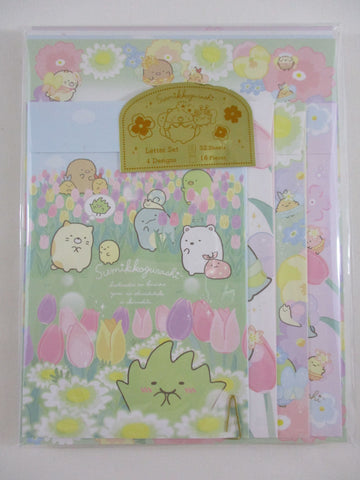 Cute Kawaii San-X Sumikko Gurashi Flower Letter Set Pack - A 2023 - Stationery Writing Paper Envelope Penpal