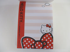 Vintage Rare VHTF - Cute Kawaii Sanrio Hello Kitty ^•ﻌ•^ Mini Notepad / Memo Pad - A - Stationery Penpal Journal Diary Gift preowned