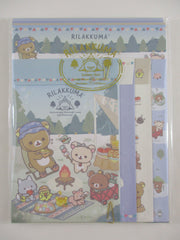 Cute Kawaii San-X Rilakkuma Advanture Outdoor Camping Letter Set Pack - 2023 B - Stationery Writing Paper Envelope Penpal