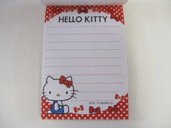 Vintage Rare VHTF - Cute Kawaii Sanrio Hello Kitty ^•ﻌ•^ Mini Notepad / Memo Pad - A - Stationery Penpal Journal Diary Gift preowned